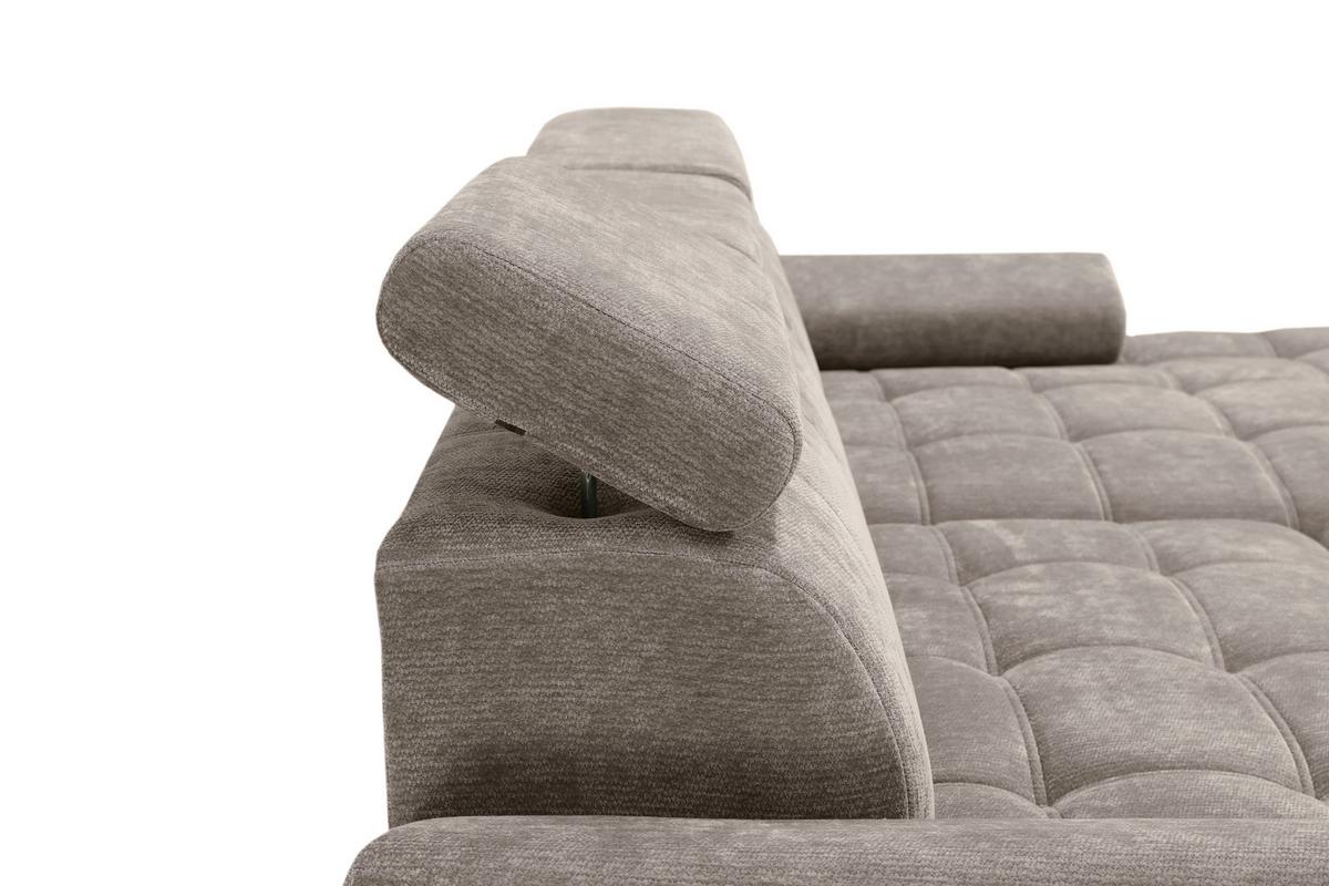 Kutna Garnitura Vegas - crna/taupe, Design, drvo/tekstil (294/173cm) - Modern Living