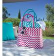 Einkaufskorb Kaia in Pink/Weiß - Pink/Weiß, LIFESTYLE, Kunststoff (39/34/19cm) - Modern Living Einkaufskorb Kaia in Pink/Weiß - Pink/Weiß, LIFESTYLE, Kunststoff (39/34/19cm) - Modern Living