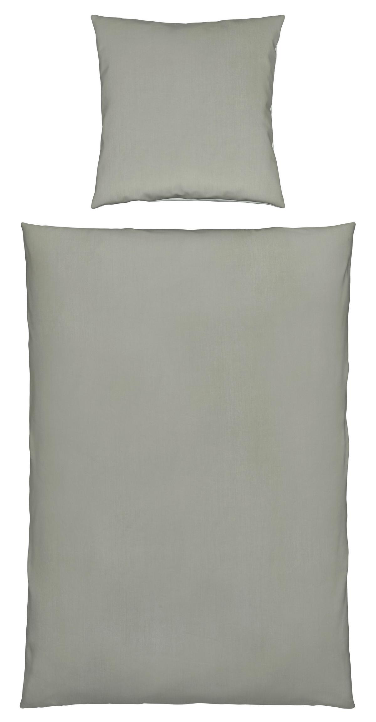Bettwäsche Annika in Grün ca. 135x200cm - Hellgrün/Grün, Textil (135/200cm) - Modern Living