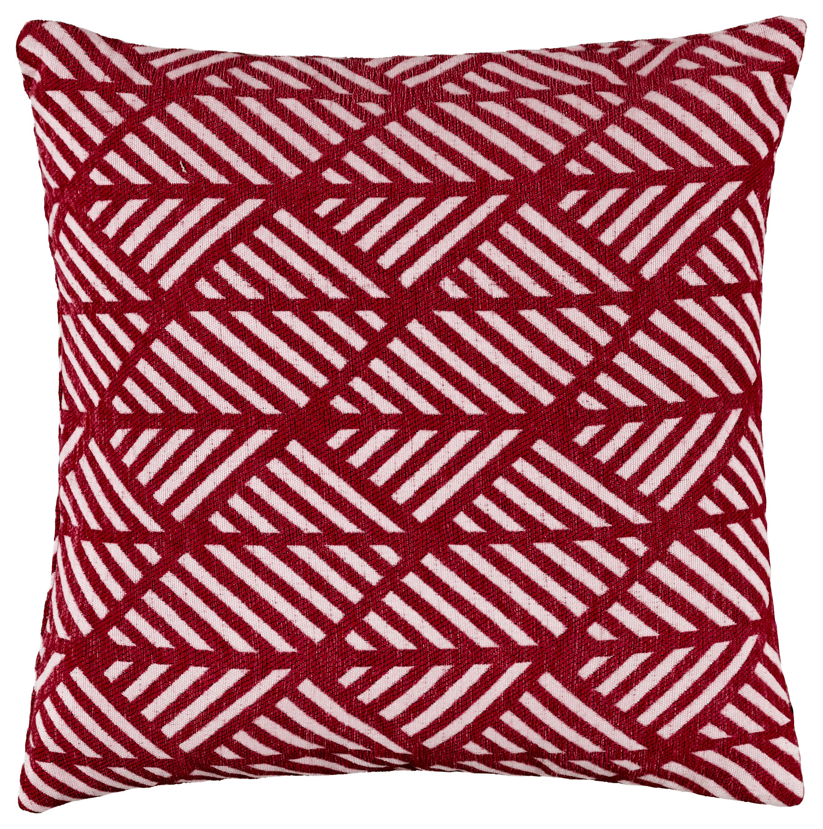 Párnahuzat Mary Jacquard 45/45cm - bordó, Modern, textil (45/45cm) - Mary's