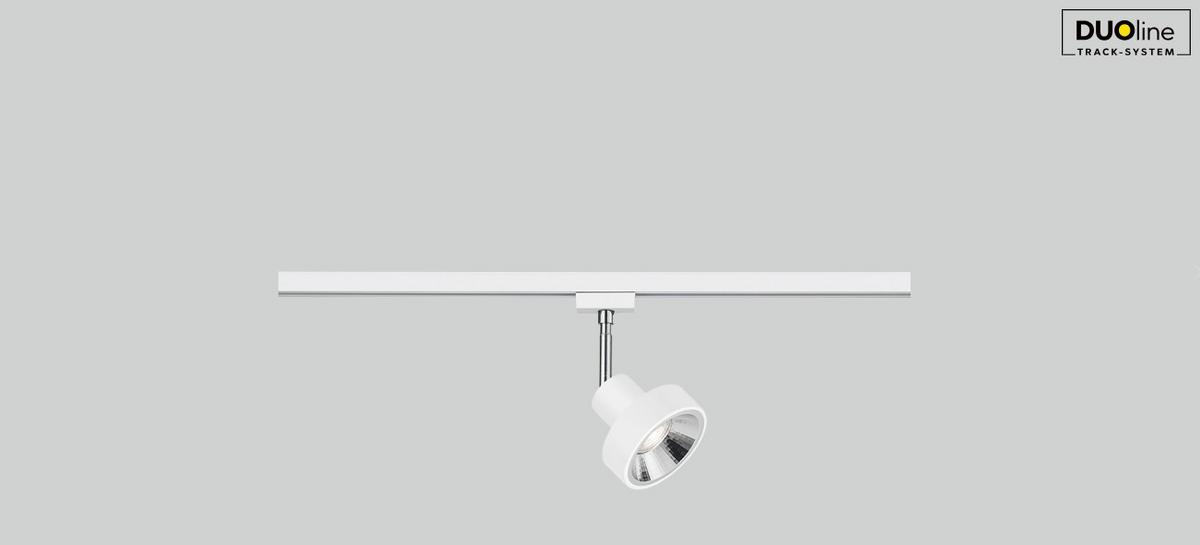 Schienensystem-Strahler Leon Duoline Weiß max. 40 Watt - Design (11/18cm) - Trio Leuchten