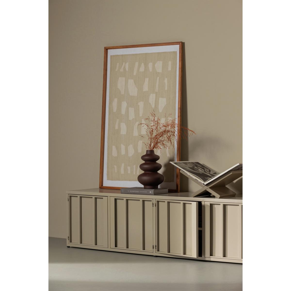 Lowboard Level Sandfarben - Sandfarben, Design, Metall (160/44/44cm) - Livetastic