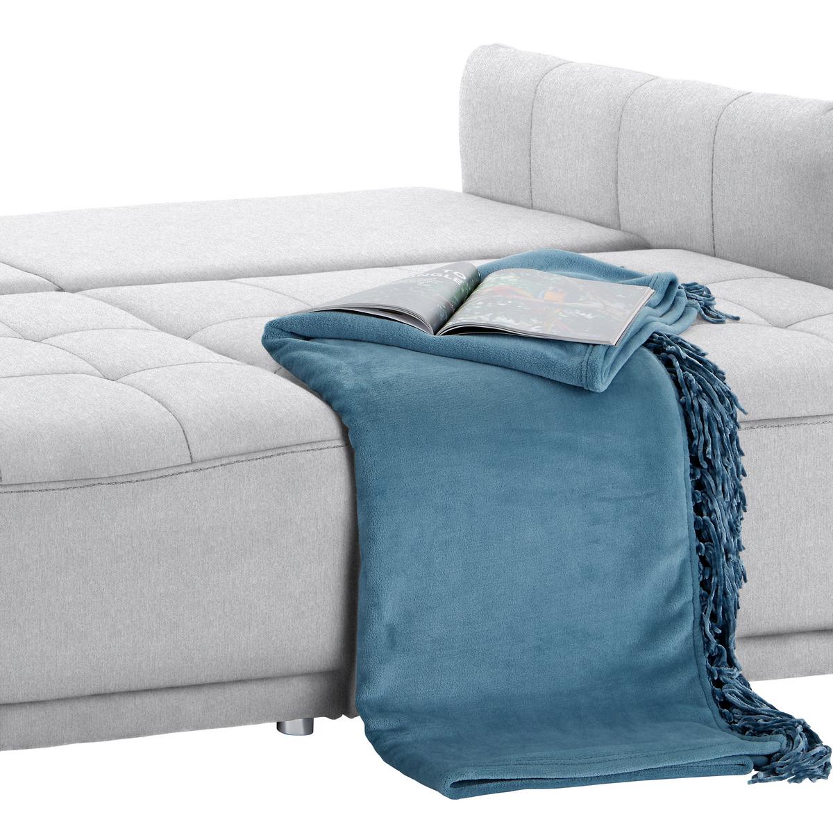 Kanapéágy Modena - világosszürke, Natur, textil (223/92/107cm) - Mömax