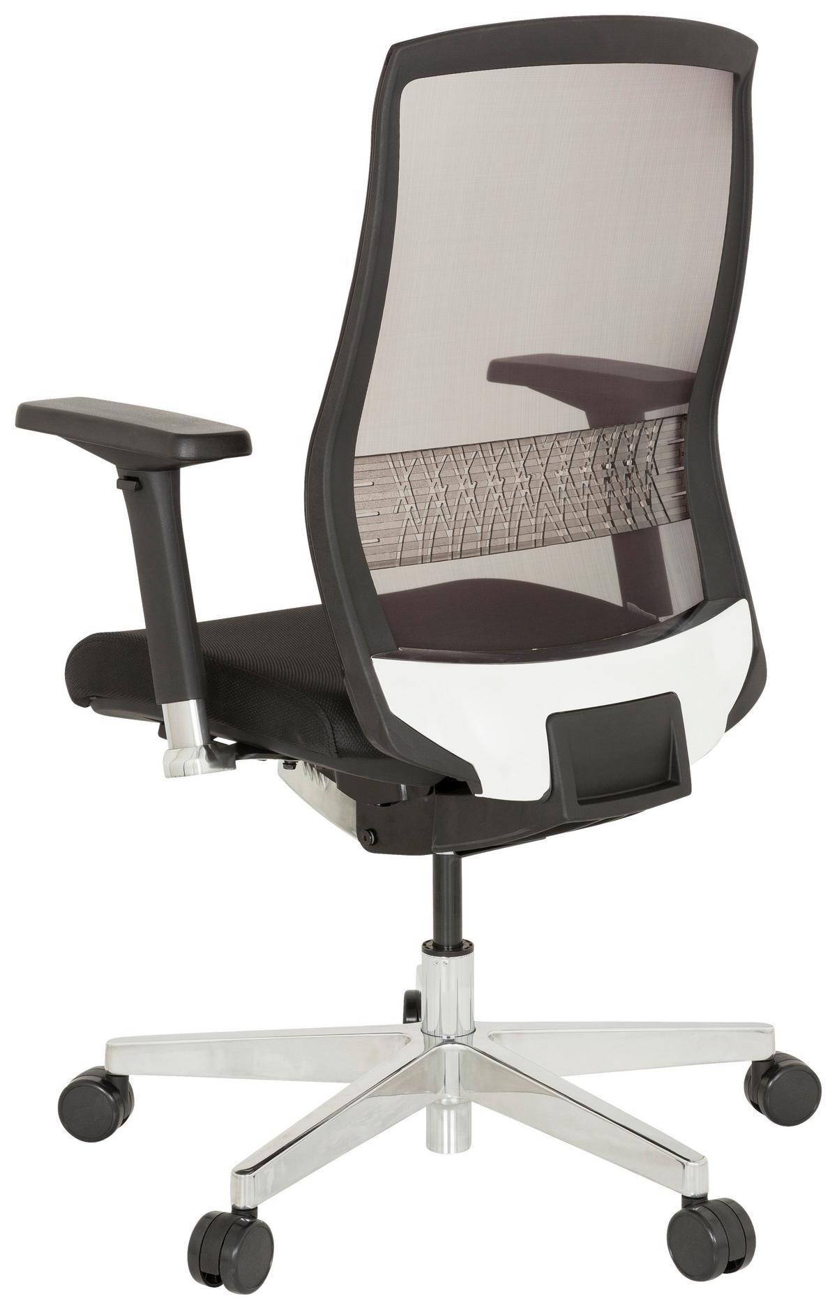 Vrtljivi Stol Fountaine, Črna - črna/barve aluminija, Moderno, kovina/umetna masa (69/112/66cm) - MID.YOU