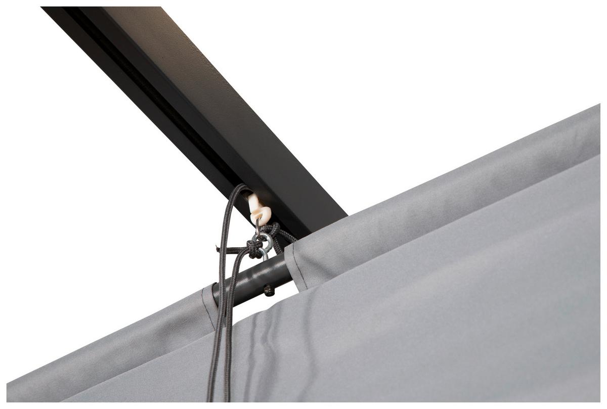 PERGOLA LAZIO - Grau, KONVENTIONELL, Textil (395/245/295cm) - Gardenson