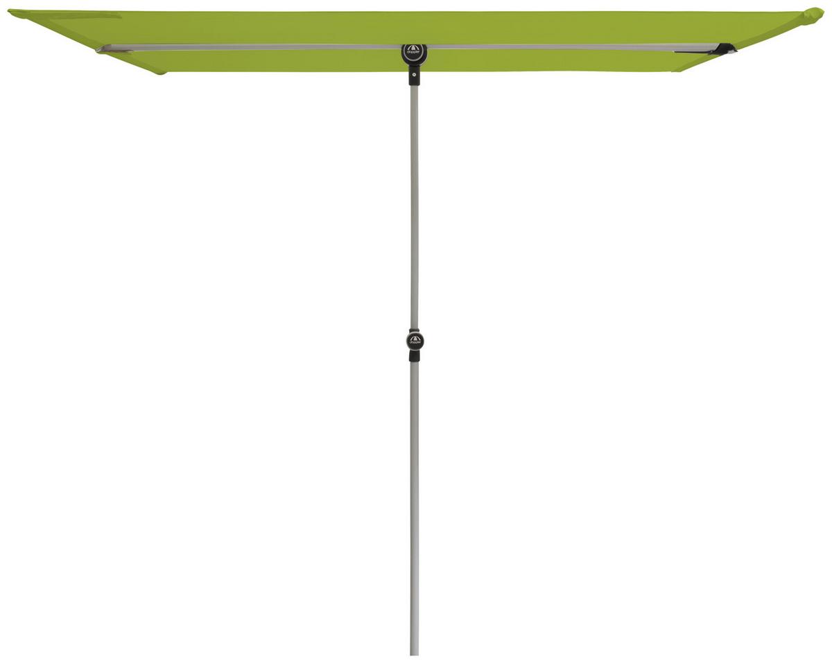 Sonnenschirm Active Balkonblende Grün ca.180x130cm - Alufarben/Grün, Design, Textil/Metall (180/130cm) - KNIRPS