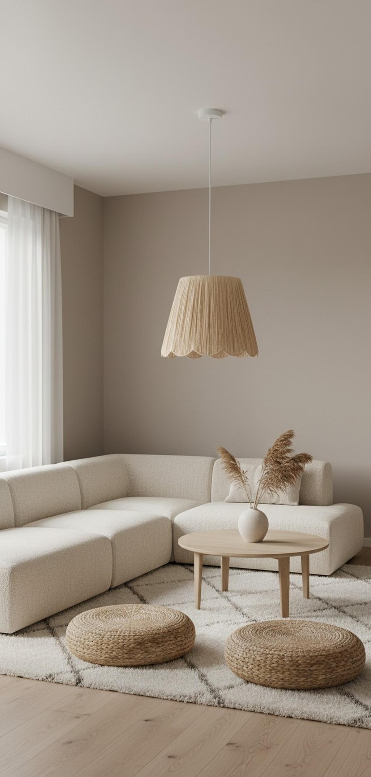 LAMPA WISZĄCA DARLIN - kolor naturalny/biały, Konventionell, metal/papier (40/120cm) - Collet's Monde