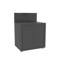 Outdoorküchenunterschank Origin Anthrazit - Anthrazit, Basics, Metall (80/110/60cm) - Gardenson