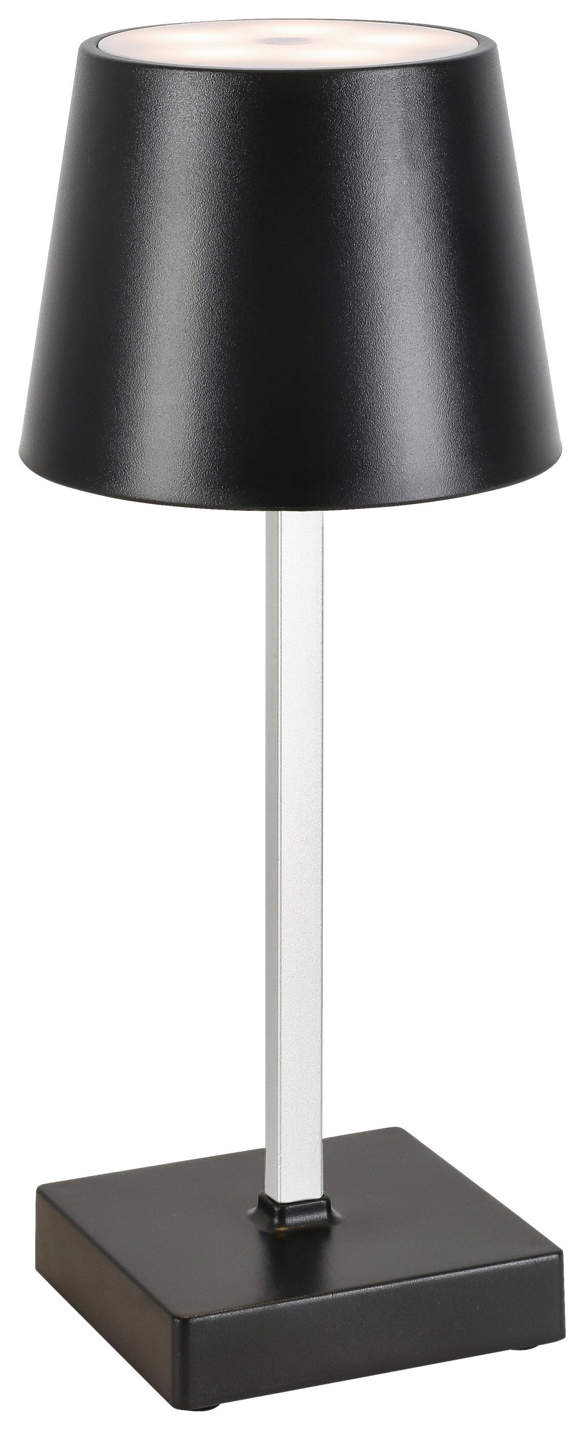 LED-Dekoleuchte Gopi Schwarz max. 1,5 Watt - Silberfarben/Schwarz, Romantik / Landhaus, Kunststoff/Metall (10,5/26cm) - Modern Living