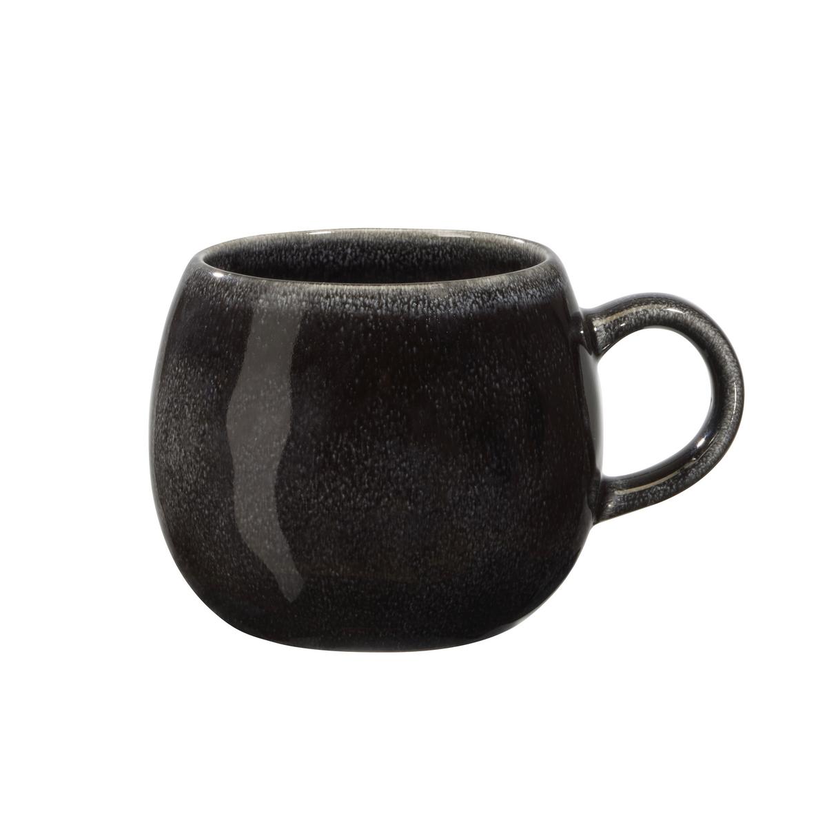 Kaffeebecher Sindri in Schwarz aus Keramik - Schwarz, MODERN, Keramik (14.5/11/8.5cm)