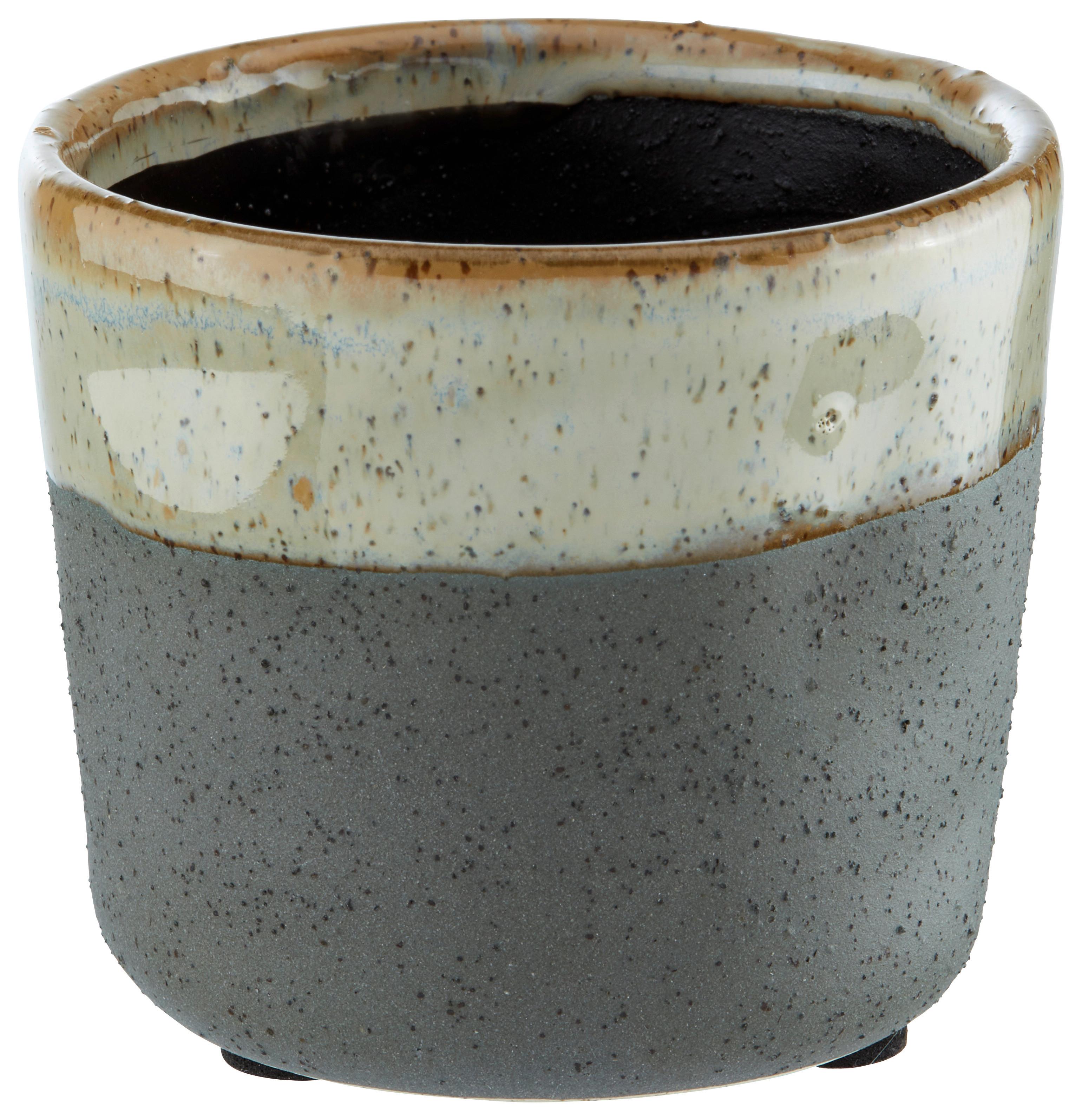 Okrasni Lonček Stoneware - siva, keramika (7/6cm) - Modern Living