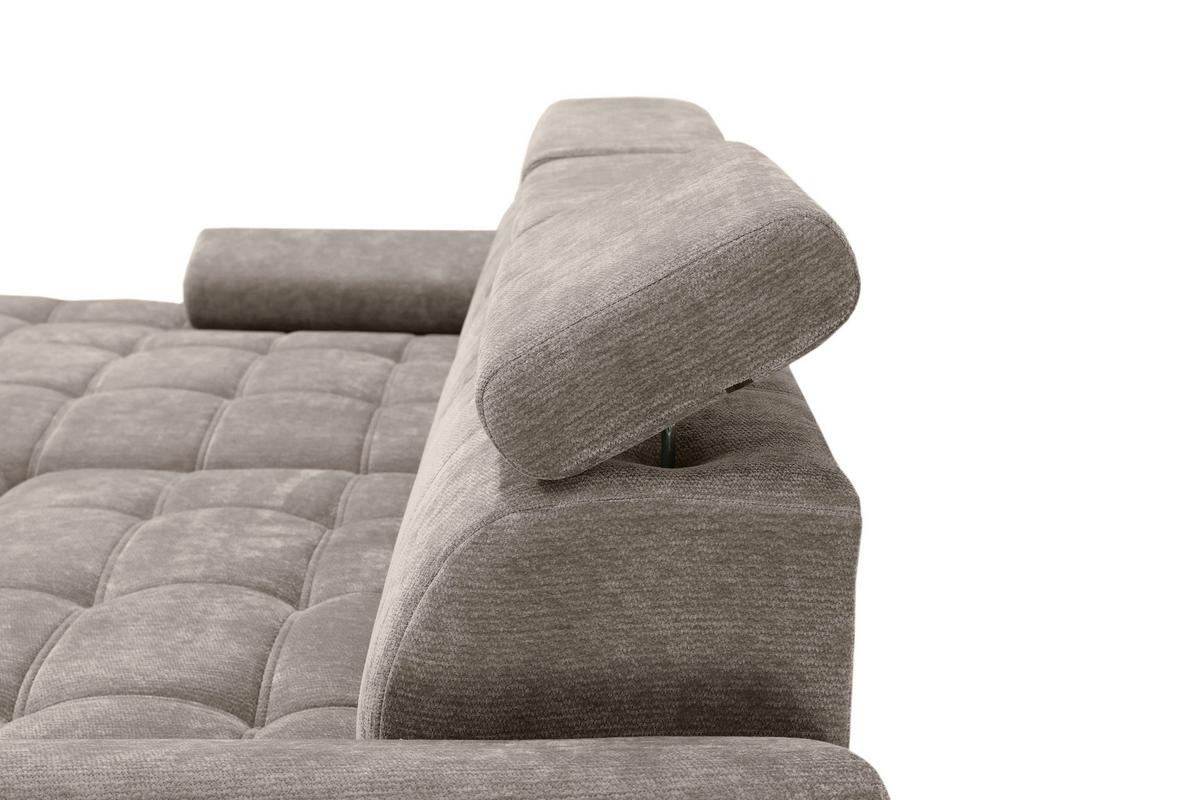 Kutna Garnitura Vegas - crna/taupe, Design, drvo/tekstil (173/294cm) - Modern Living