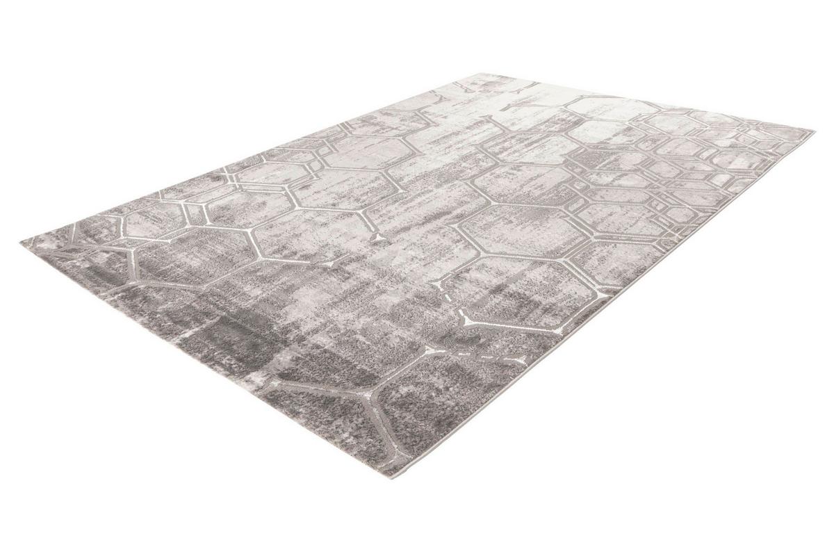 FLACHWEBETEPPICH MINERAL 525 SILBER 80X300 - Silberfarben, Basics, Textil (80/300cm) - Kayoom