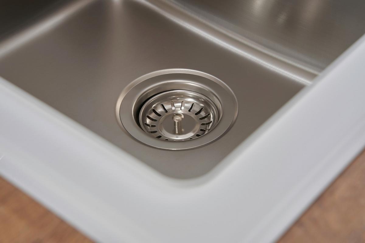 Spüle Weiß Glas/Edelstahl B: ca. 86 cm - Weiß, Trend, Glas/Metall (86/21/50cm) - Respekta