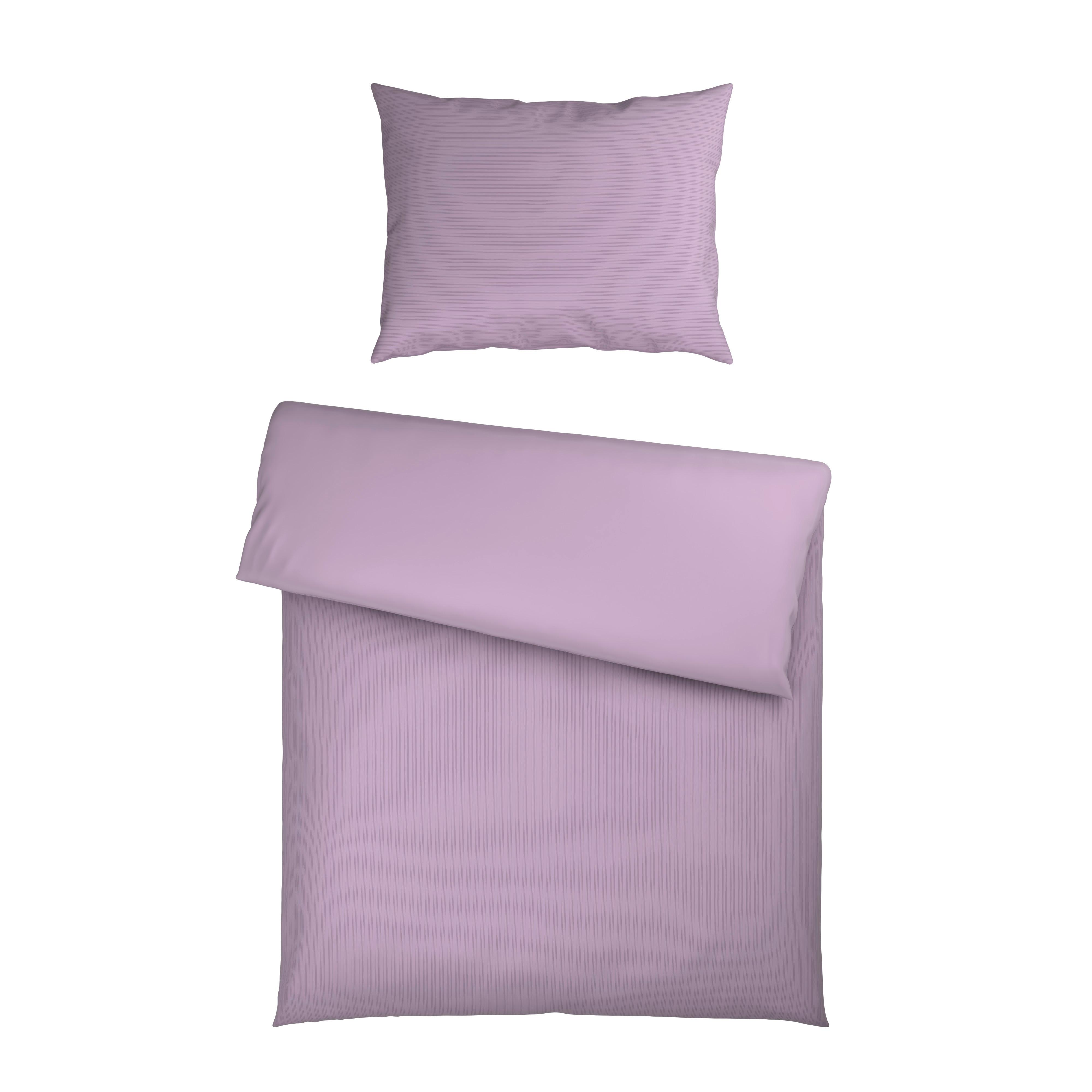 Bettwäsche Crinkle Flieder ca. 140x200cm - Flieder, Textil (140/200cm) - Mömax