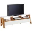 Tv-element Maja - bela/rjava, Moderno, leseni material (160/46/42cm) - Mömax modern living
