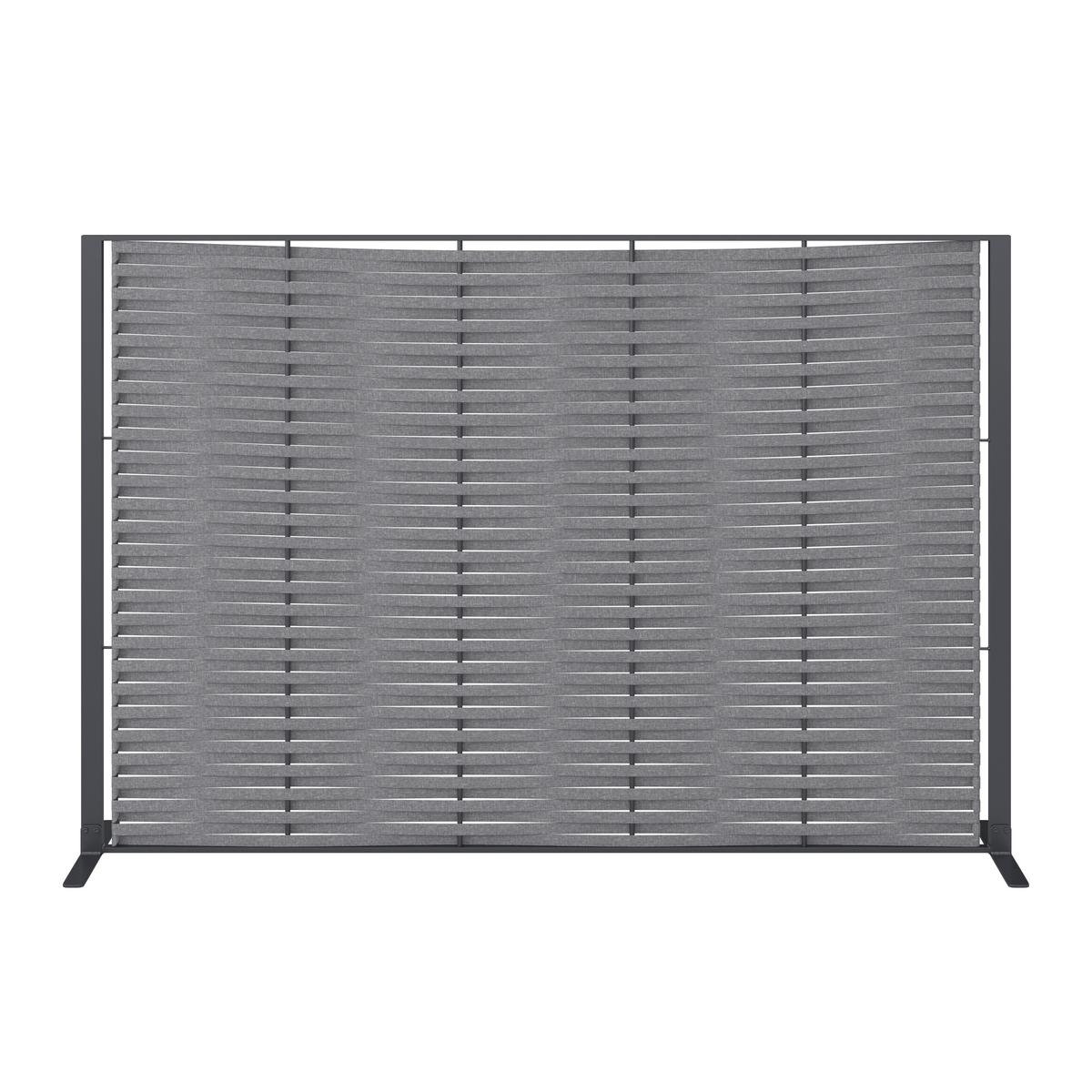 Paravan Java - gri închis, Modern, metal/textil (180/120/36cm) - Bessagi Garden