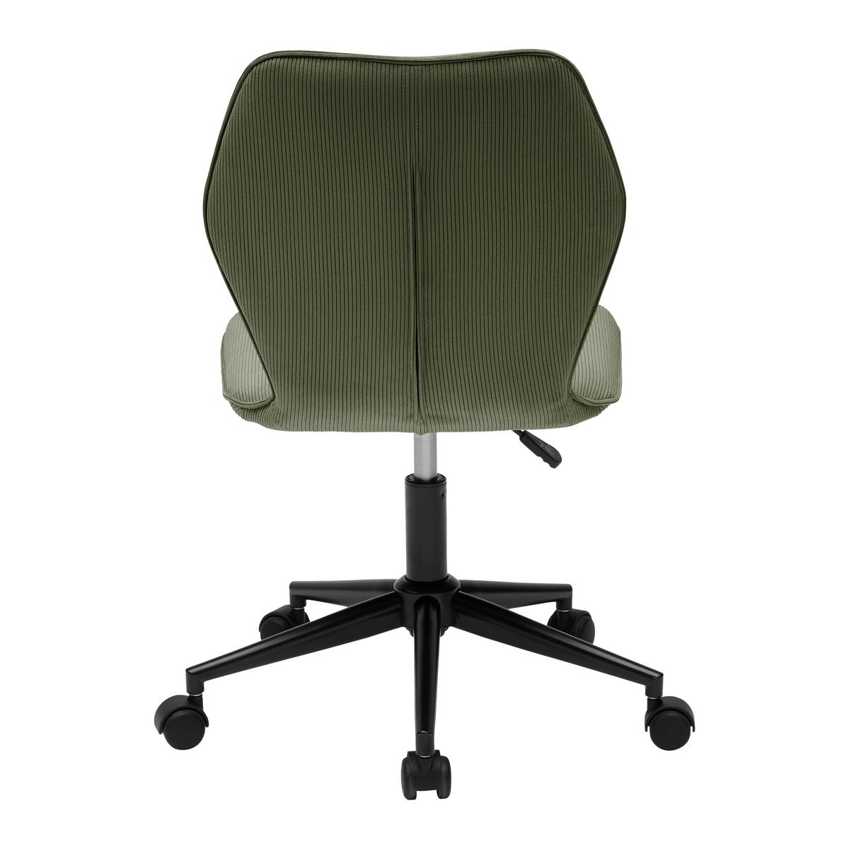 Forgószék Luigi - fekete/zöld, Modern, műanyag/textil (49/84-94/54cm) - Mömax