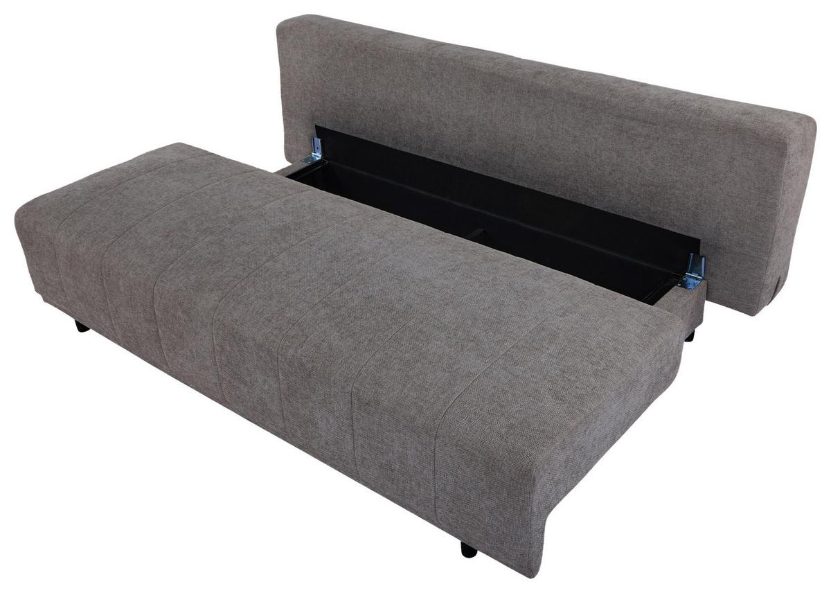 Sofa Daisy - sivo-braon/braon, Moderno, drvo/tekstil (194/89/87cm) - Mömax