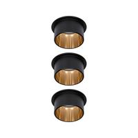 Deckenleuchte Coin Gil in Schwarz/Goldfarben max. 6 W - Goldfarben/Schwarz, Basics, Metall (6,8cm) - Paulmann