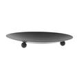 Kerzenteller Lilly in Schwarz aus Metall - Schwarz, Metall (12cm) - MÖMAX modern living