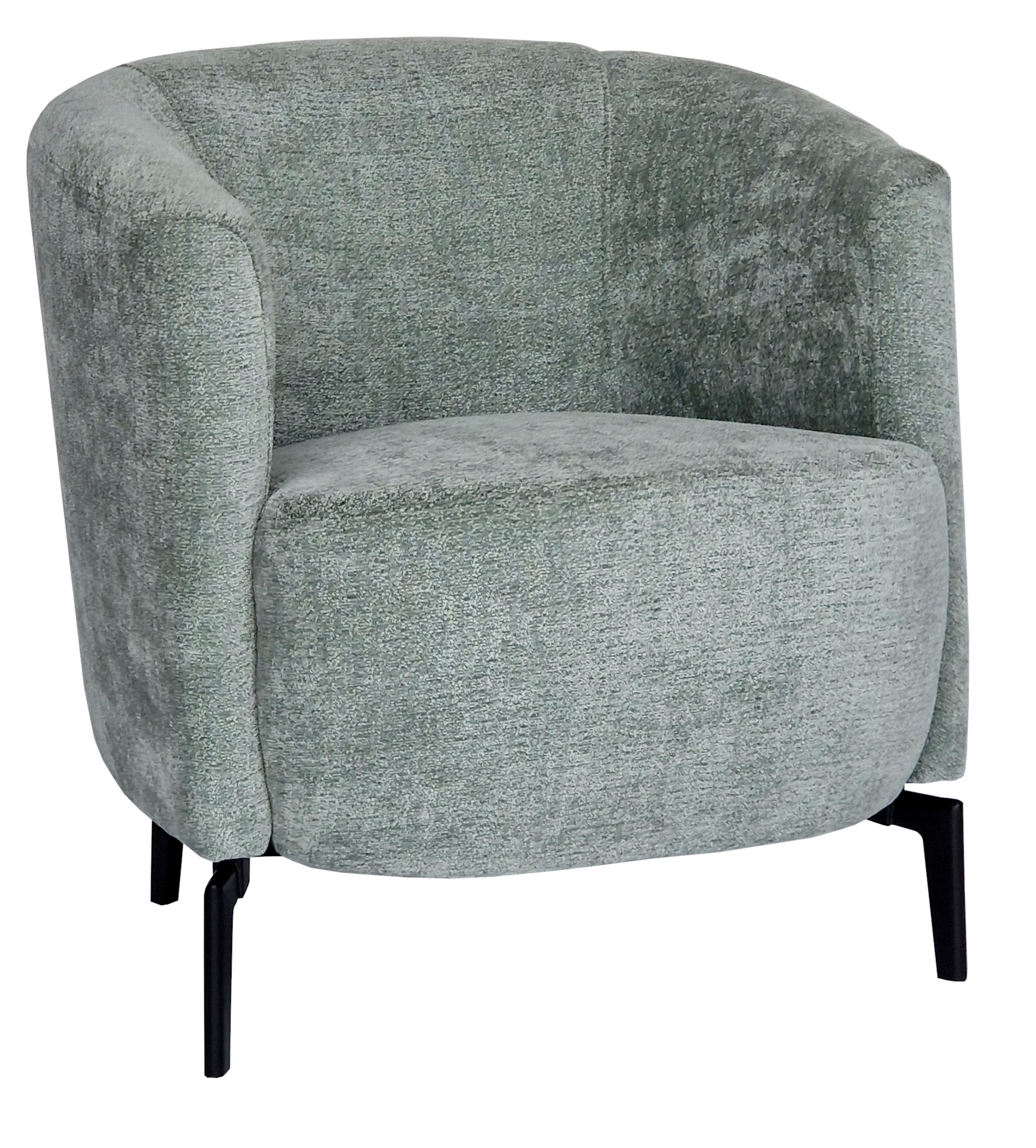 Fotelja Elba - zelena/crna, tekstil/metal (70/76/72cm) - Modern Living