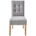 Szék Granada - Tölgyfa/Szürke, modern, Fa/Textil (48/95/61cm) - Carryhome