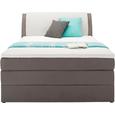 Postelja Boxspring Amalfi - siva/svetlo siva, Konvencionalno, tekstil (227/146/109cm) - Premium Living Postelja Boxspring Amalfi - siva/svetlo siva, Konvencionalno, tekstil (227/146/109cm) - Premium Living