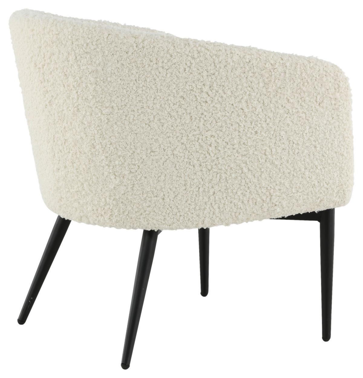 SESSEL FLUFFY - Schwarz, Design, Kunststoff/Textil (66/70,5/64cm) - Livetastic