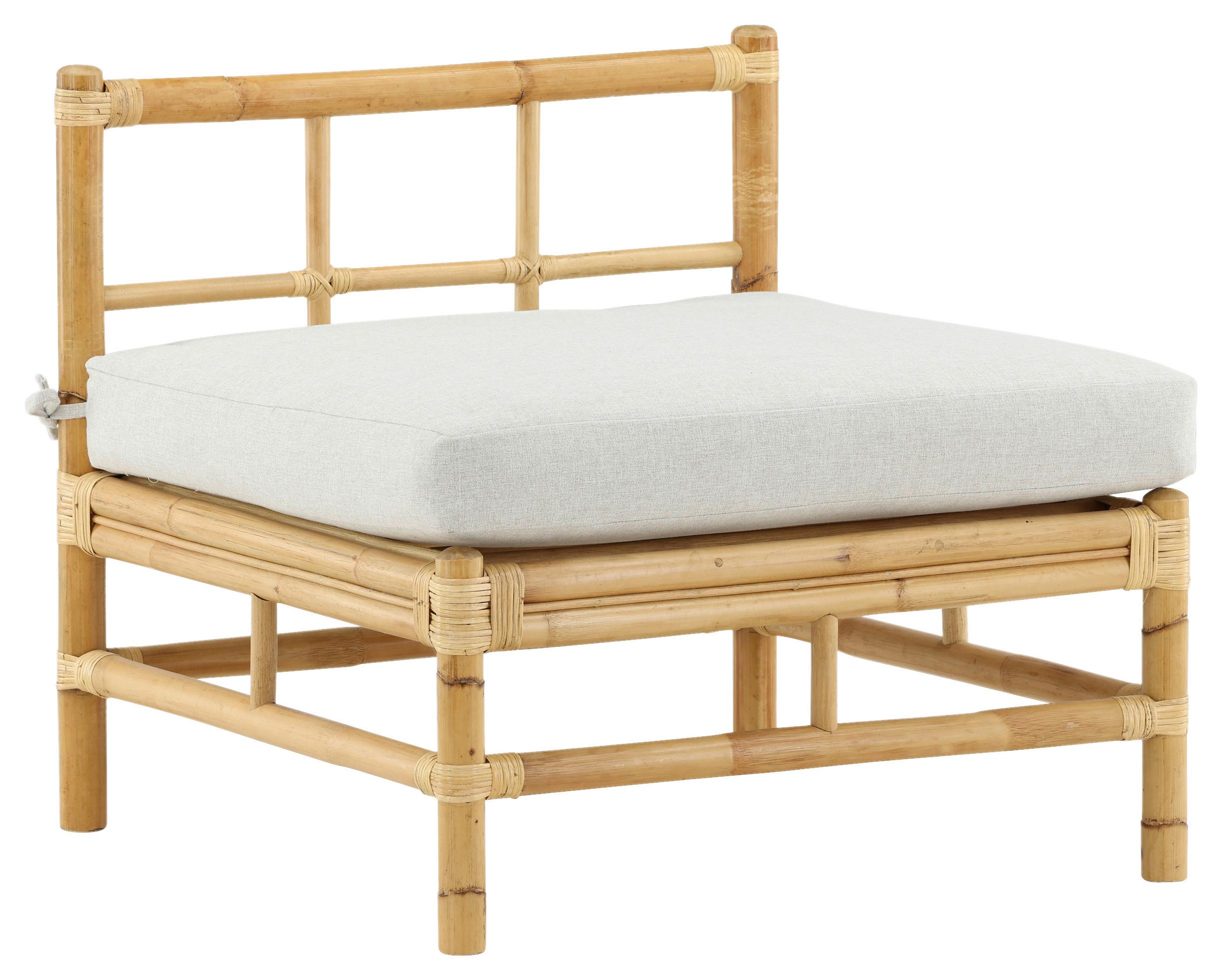 Loungesofa Cane Bambus Rattan ca. 72x71 cm - Hellbraun, KONVENTIONELL, Holz (71,5/71/75cm) - Gardenson