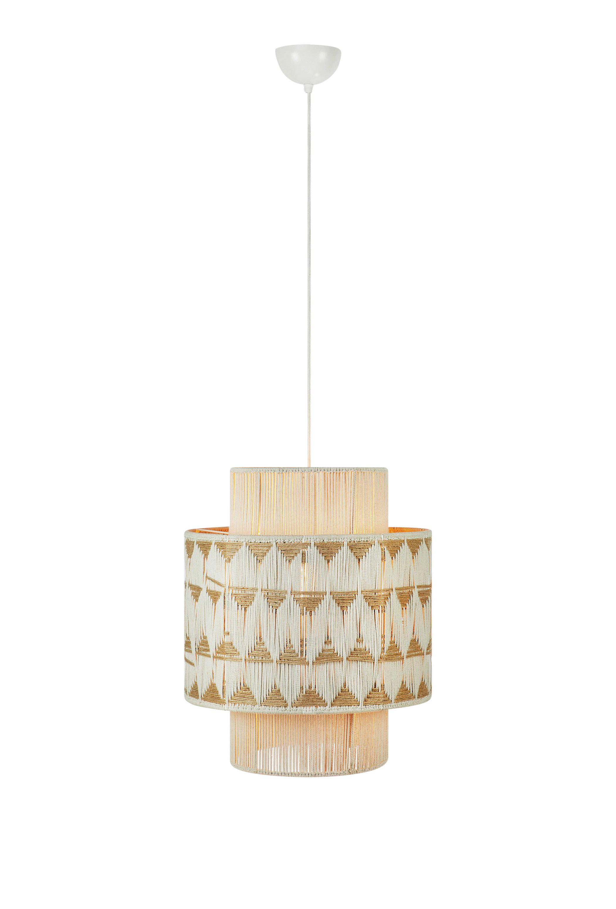 Hängeleuchte Ano Pendant Beige max. 40 Watt - Beige, Basics, Naturmaterialien (45/45/52cm) - Markslöjd