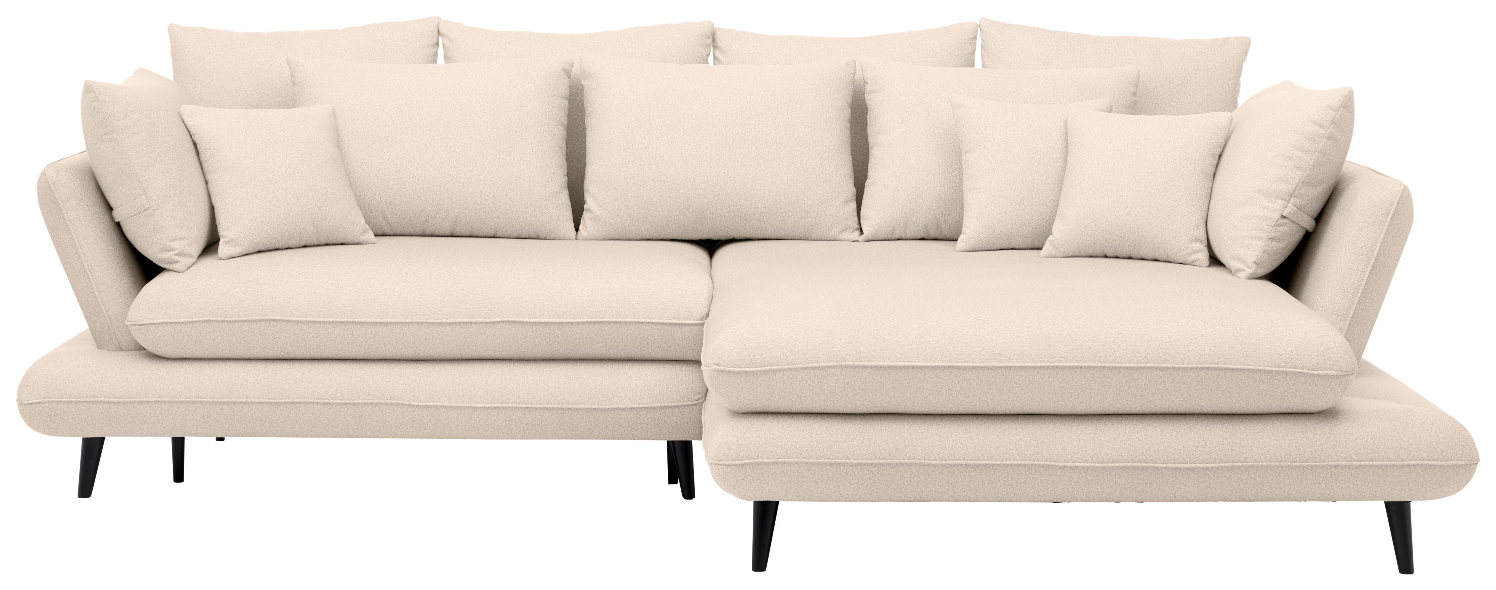 Sedežna Garnitura Monte Z Ležiščem In Predalom - bež/naravne barve, Moderno, tekstil/les (283/181cm) - Premium Living