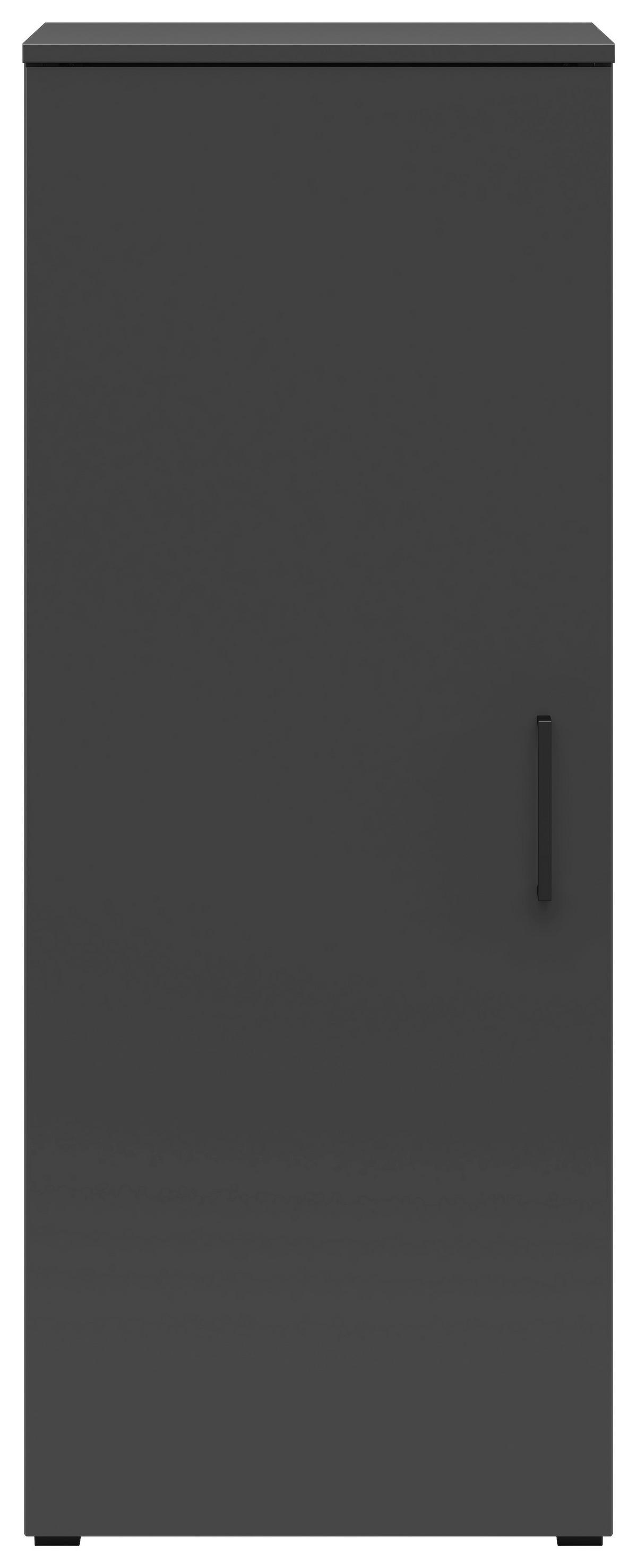 Kommode Multistauraum Graphitfarben - Anthrazit/Graphitfarben, Modern, Holzwerkstoff/Kunststoff (45/115/40cm) - Premium Living