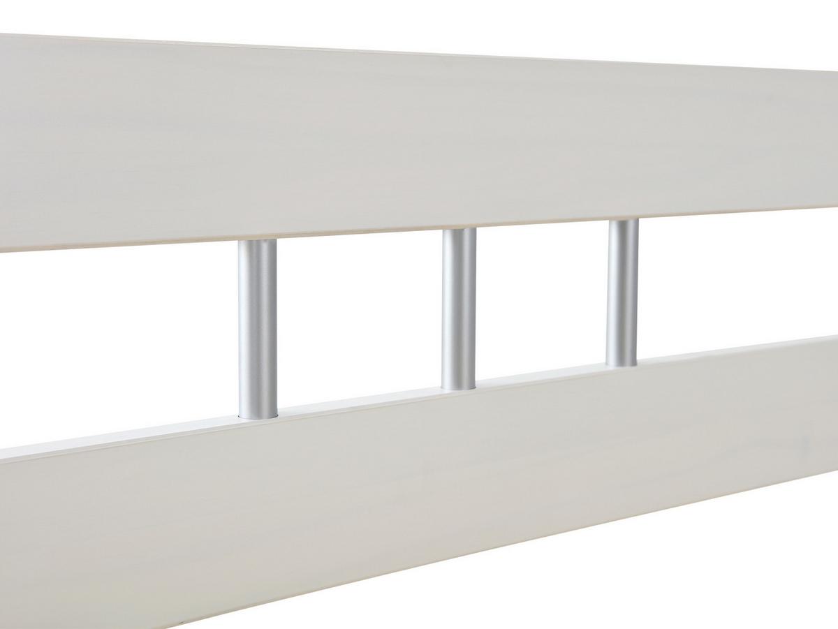 Postelja Billy, Bela, Masiven Bor, 90x200 - bela, Konvencionalno, les (90/200cm) - MID.YOU