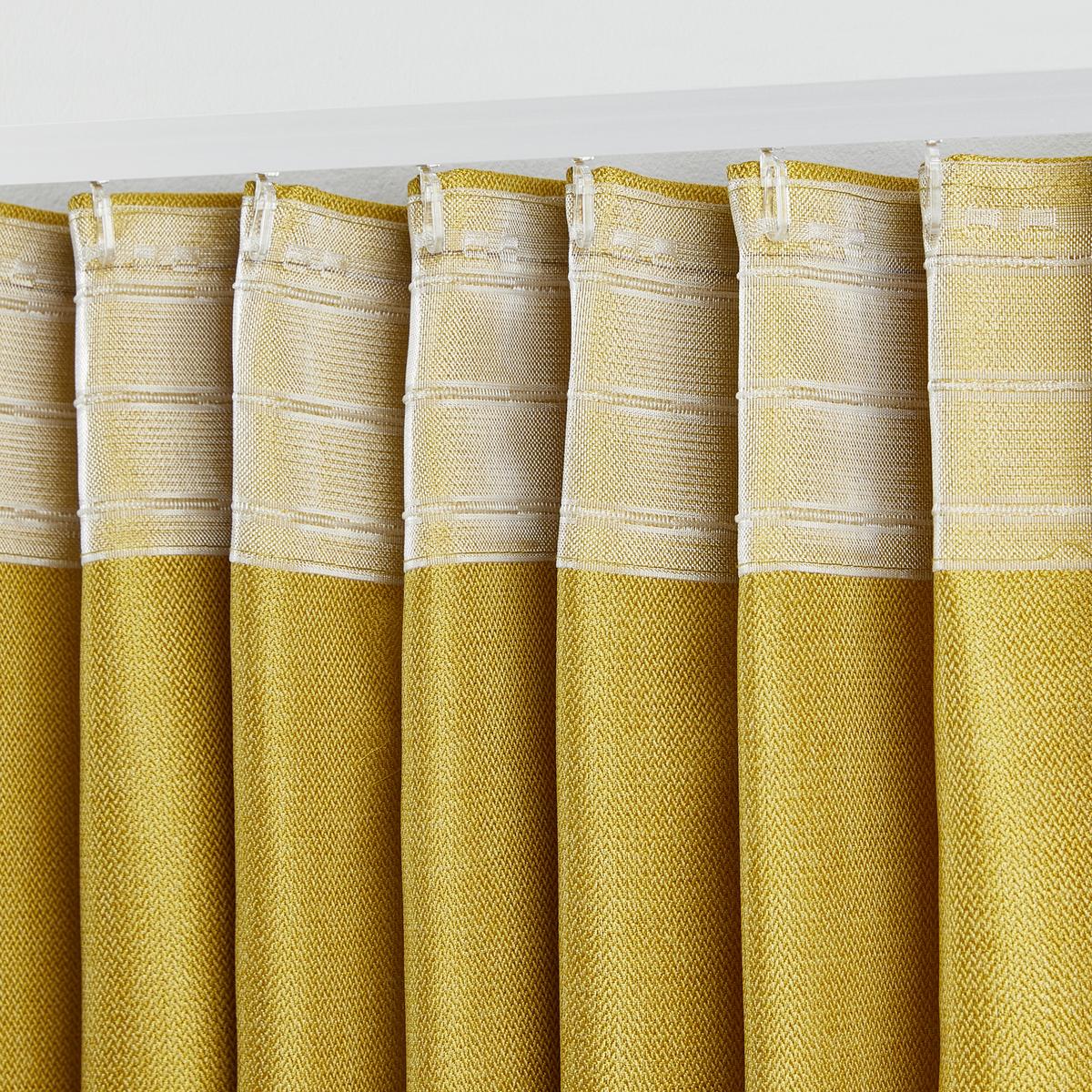 Fertigvorhang Andi ca. 140x245cm, 2 Stück - Gelb, Konventionell, Textil (140/245cm) - Modern Living