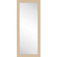 Oglindă Ceiba - maro/alb, Modern, sticlă/material pe bază de lemn (71/172/3cm) - Premium Living
