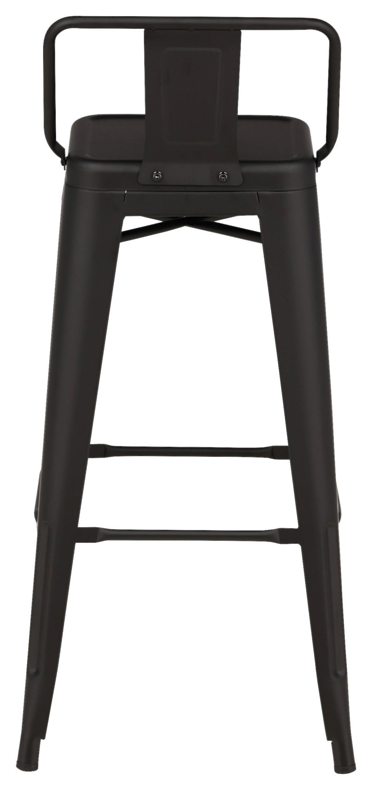 BARHOCKER-SET TEMPE - Schwarz, Design, Metall (43/94/43cm) - Livetastic