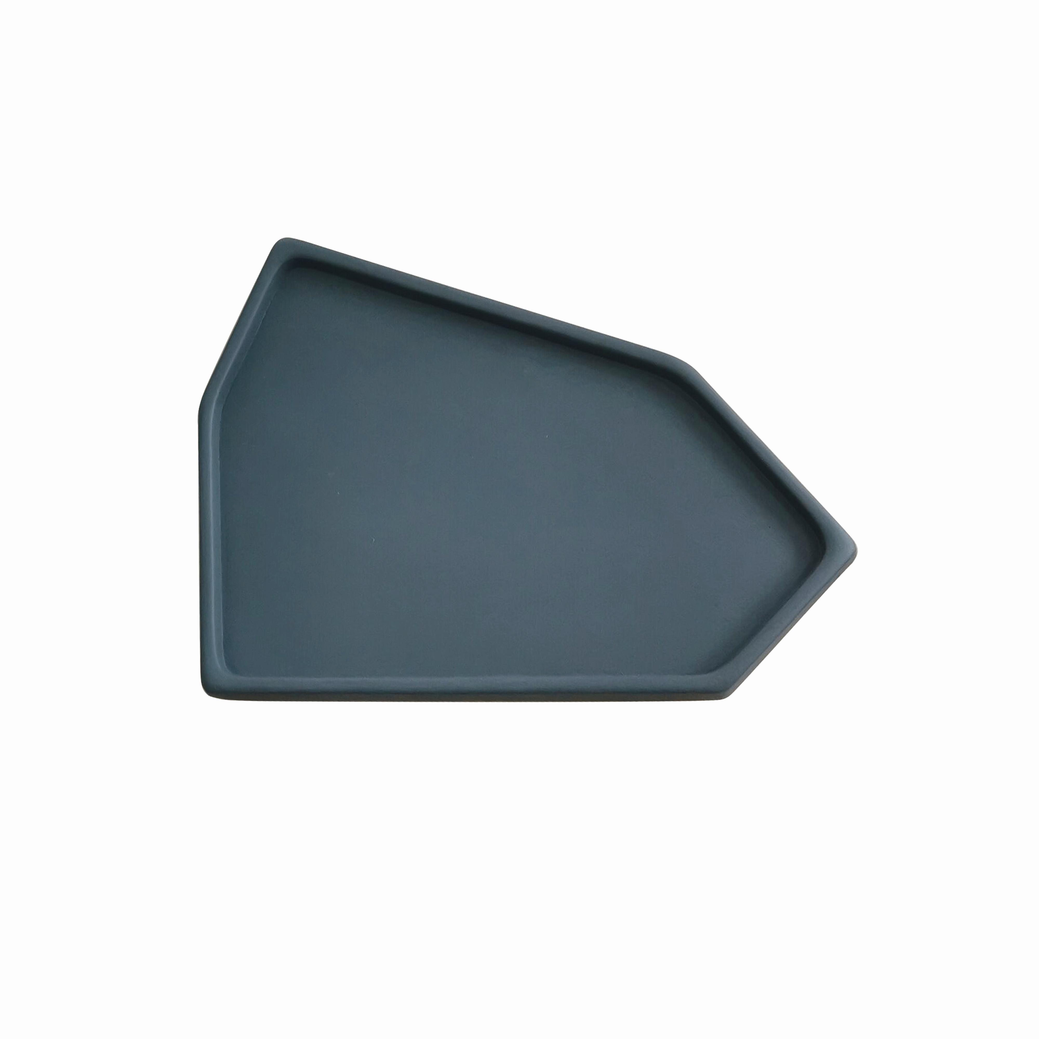 Dekoteller Phil in Grau - Grau, MODERN, Stein (28,8/20,8/1,5cm) - Modern Living