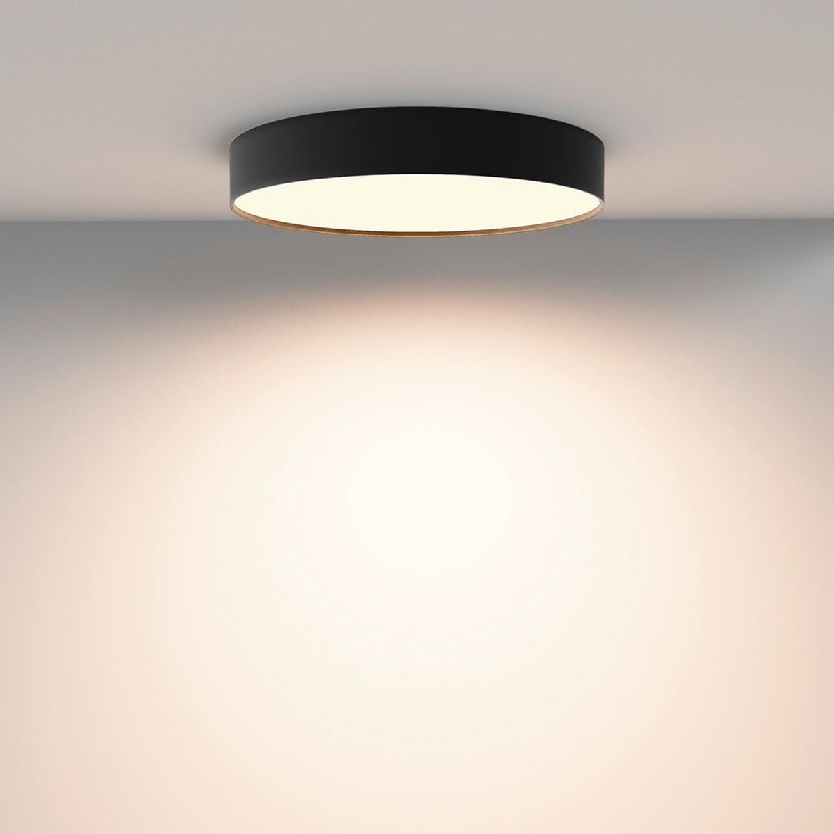 DECKENLEUCHTE ZON - Schwarz, Modern, Metall (40/6cm) - MAYTONI