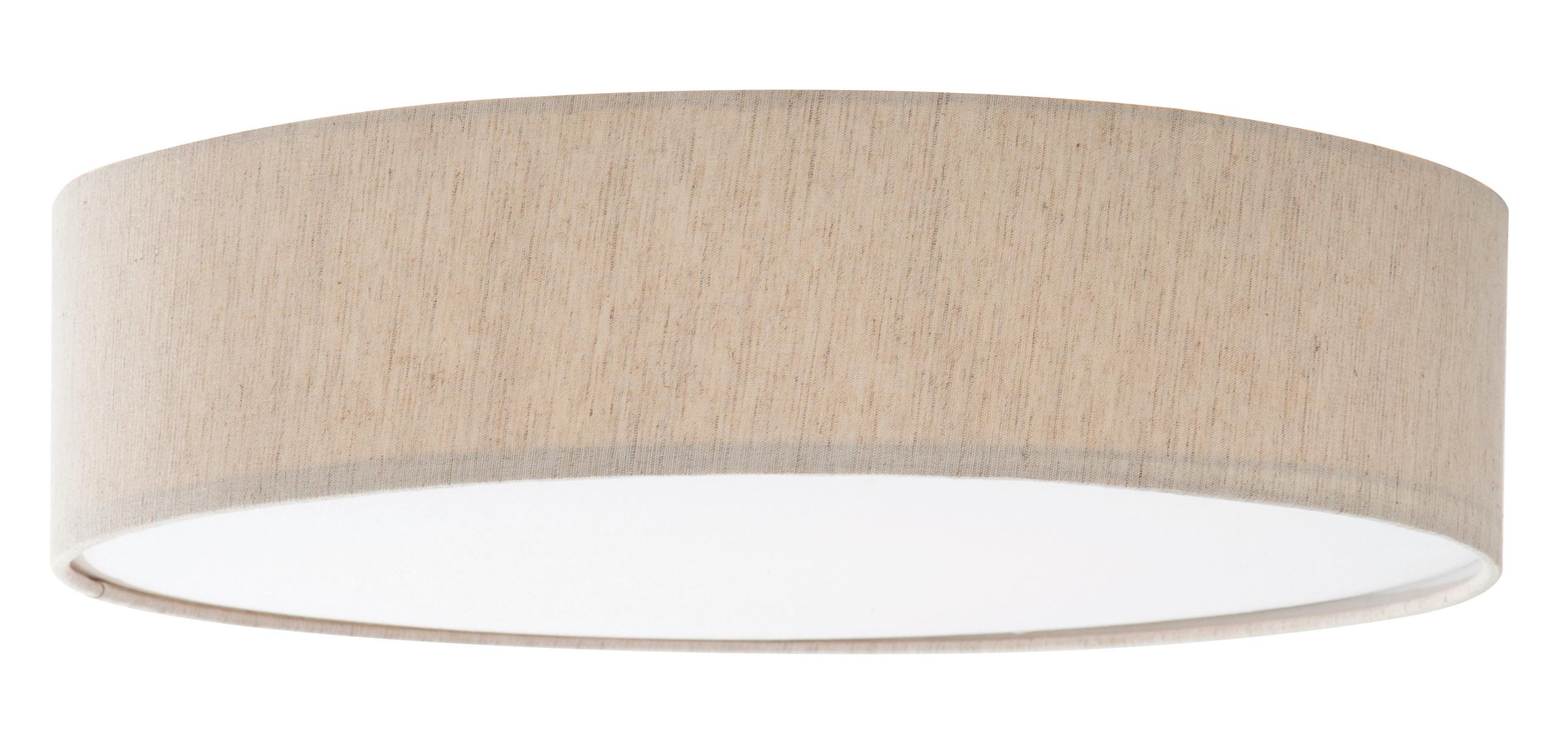 Led Stropna Svjetiljka Conny - bijela/bež, Konvencionalno, metal/tekstil (50/18cm)