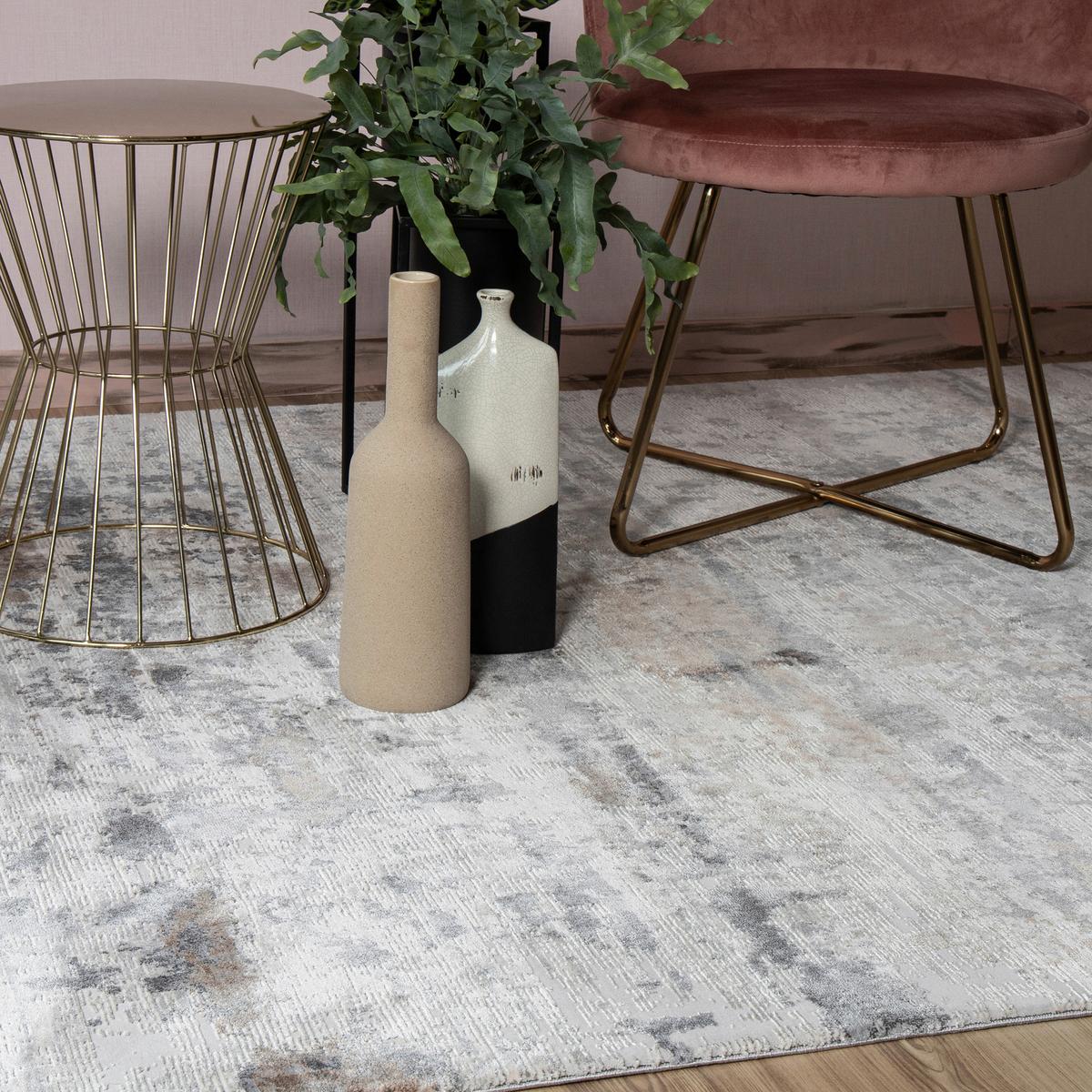 Webteppich My Jewel Of Obsession - Taupe, Konventionell, Textil (80/150cm)