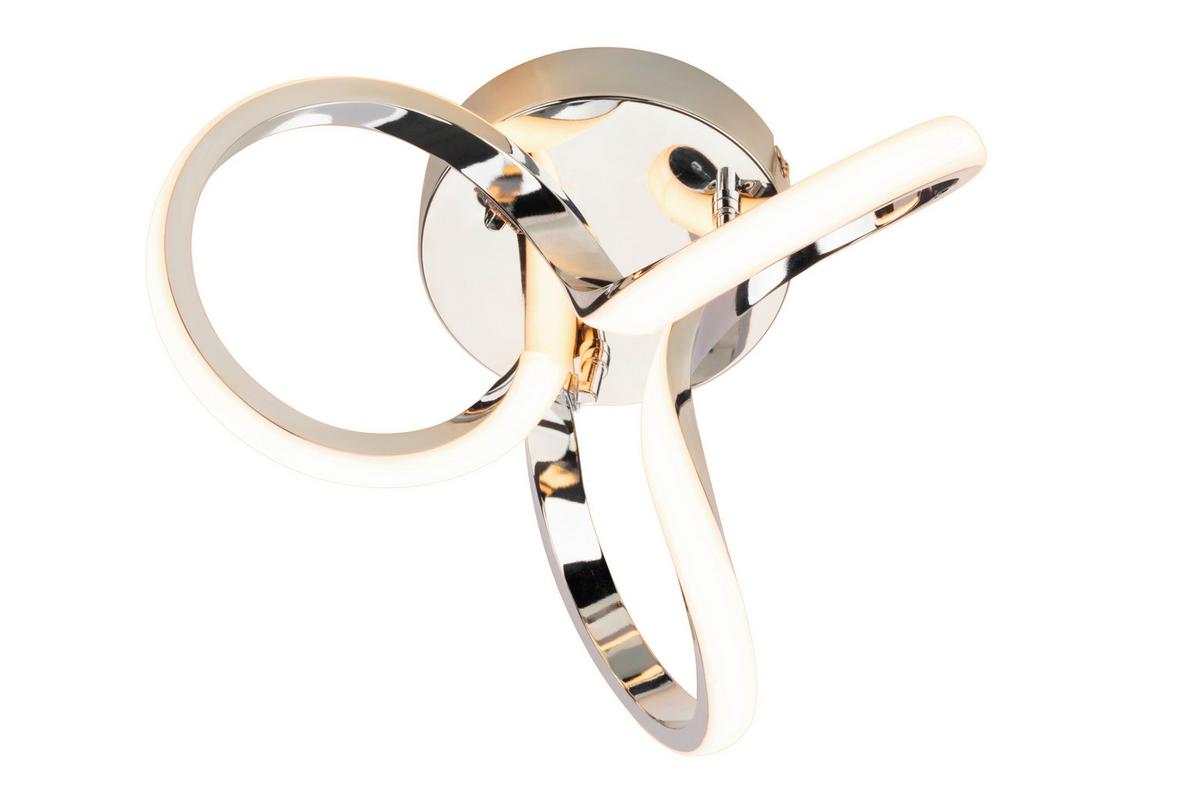 LAMPA SUFITOWA LED ANAHEIM *SBN* - kolor chromowy, Design, tworzywo sztuczne/metal (34,5/19cm) - Novel