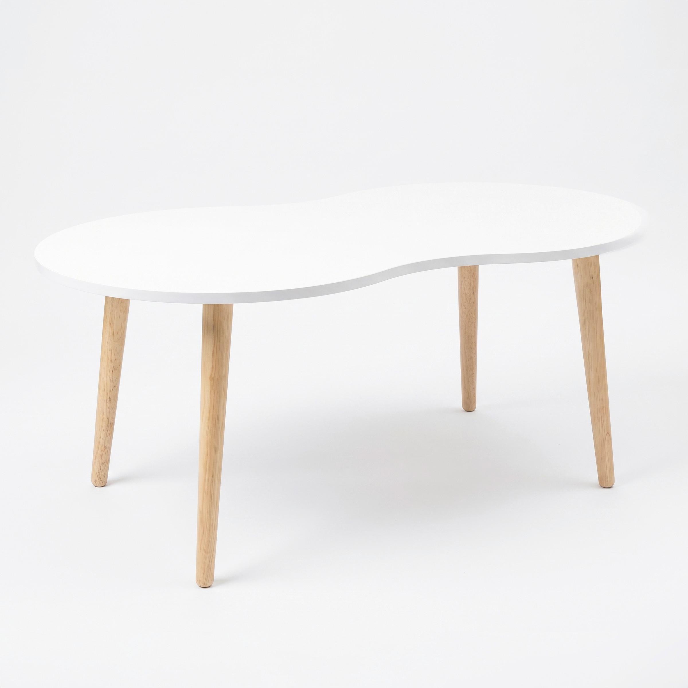 Couchtisch Barilo Weiß/Honigeiche ca. 90x50x42cm - Honigeiche/Weiß, Design, Holz/Holzwerkstoff (90/50/42cm) - MID.YOU
