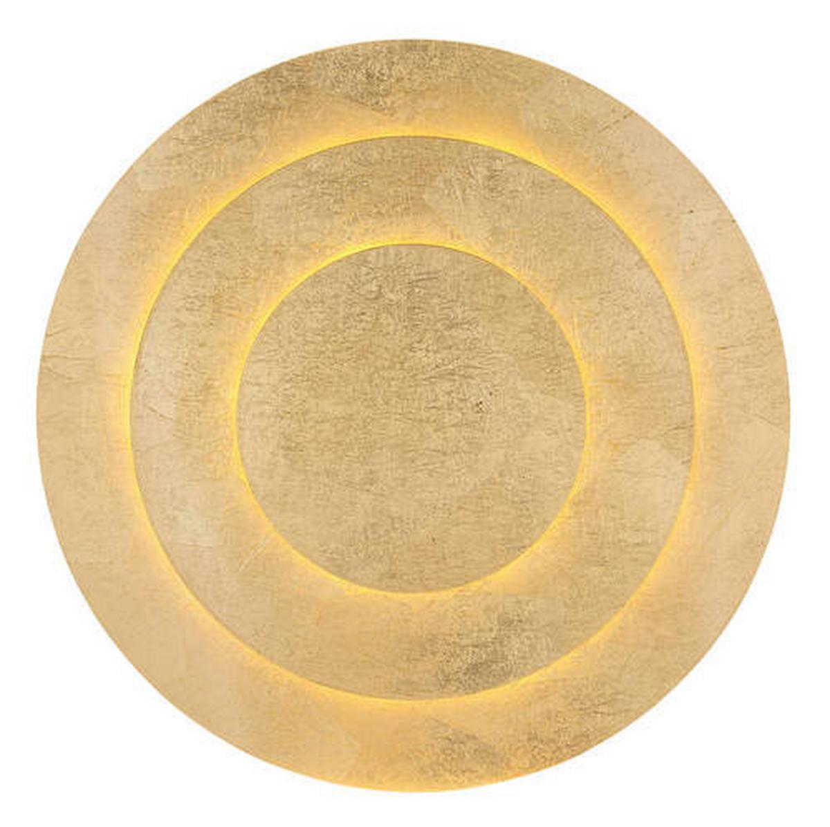 Stropna Led-svetilka Heda, S Sijalko - zlate barve, Design, kovina (35/4,7cm) - Globo
