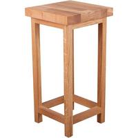 GARTENHOCKER Eiche massiv H: 60 cm - Eichefarben, Basics, Holz (30/60/30cm) - Gardenson