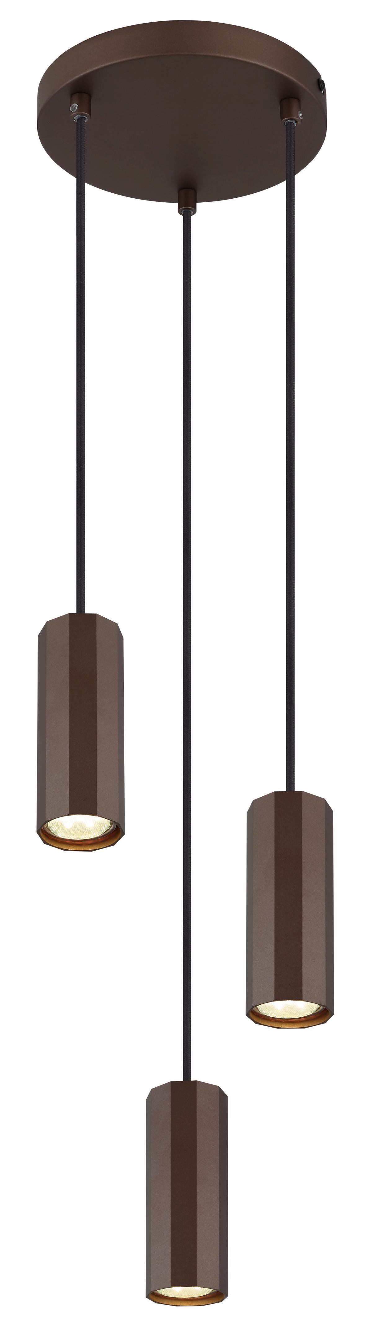 Viseća Svjetiljka Brončana Boja - brončane boje, Design, metal (21/120cm) - Globo