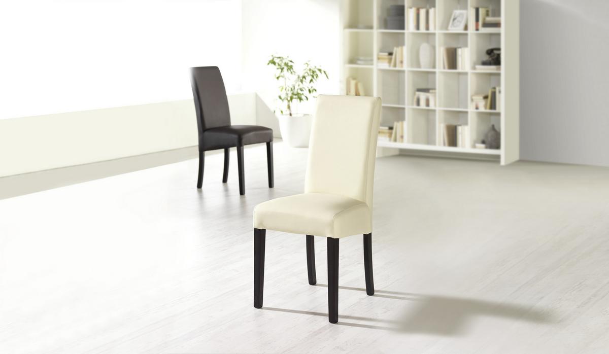 KRZESŁO PROMO - wenge/brązowy, Konventionell, drewno/tkanina (42/95/57cm) - Carryhome