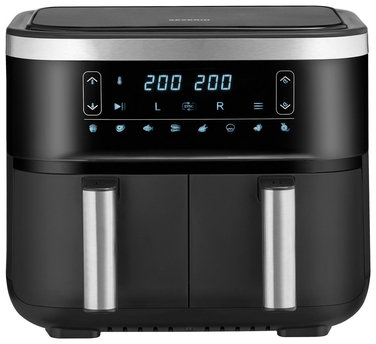 FRYTKOWNICA BEZTŁUSZCZOWA FR 2453 - czarny, Basics, tworzywo sztuczne/metal (33,5/31,5/36,5cm) - Severin