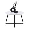 SALONTAFEL BRAVA -BASED- - Wit/Zwart, Modern, Houtcomposiet/Metaal (70/45cm) - Based