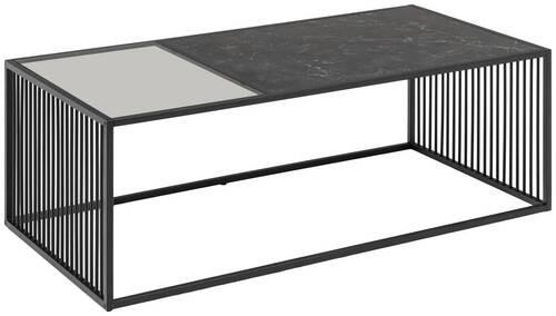 STOLIK KAWOWY STRINGTON - czarny, Design, materiał drewnopochodny/tworzywo sztuczne (120/60/40cm) - MID.YOU